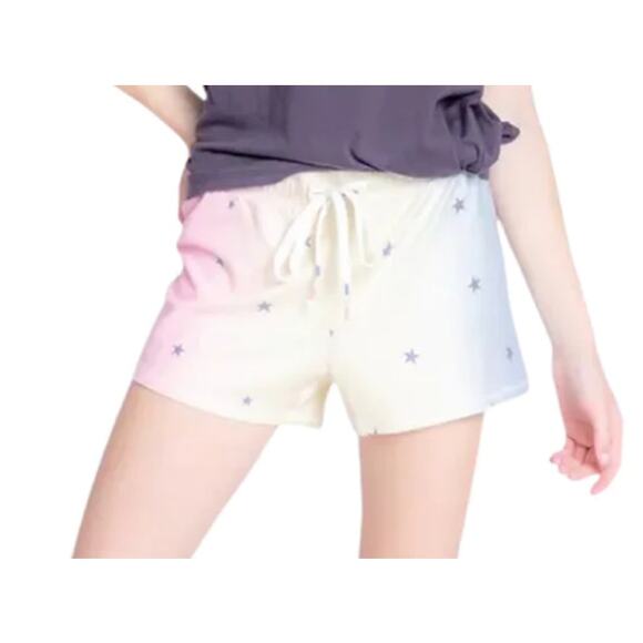 PJ SALVAGE M Ombre Pink Cozy Stars Sleep bottom pajama Shorts NWT B47 - Picture 1 of 7